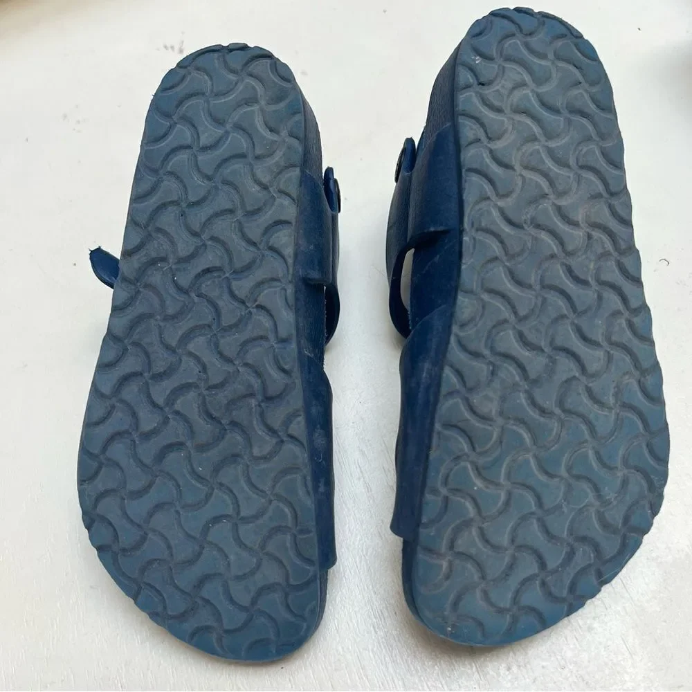 Birkenstock Rio Ankle Strap Sandals Navy Kids Unisex US 11-11.5 / EU 29 EUC